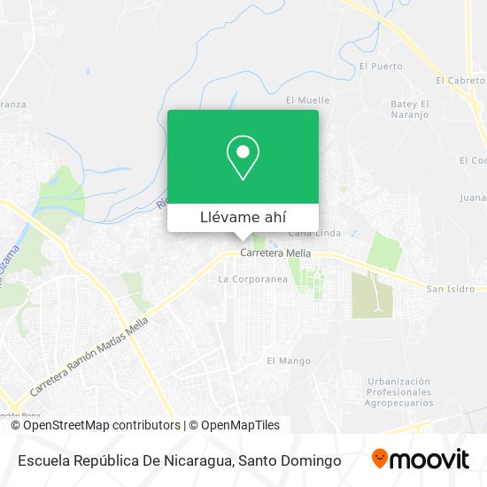 Mapa de Escuela República De Nicaragua