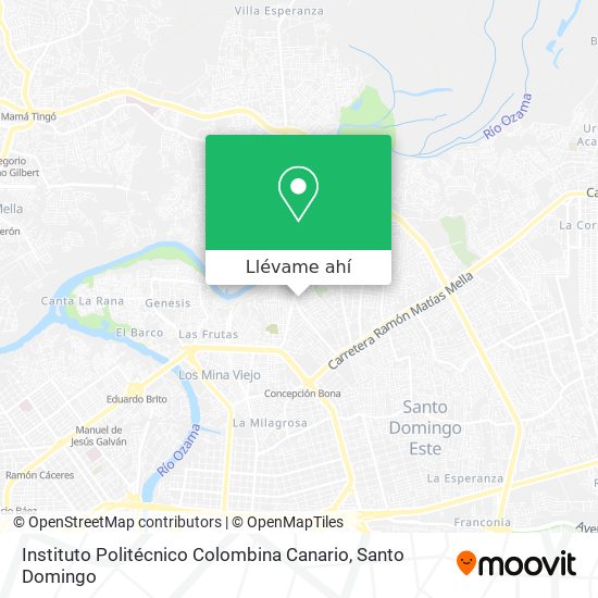 Mapa de Instituto Politécnico Colombina Canario