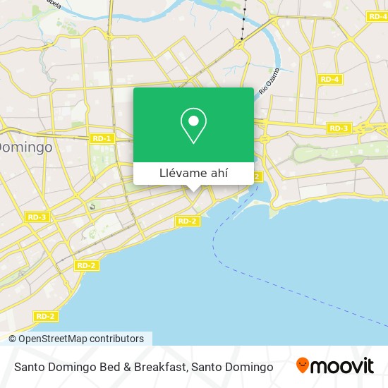 Mapa de Santo Domingo Bed & Breakfast