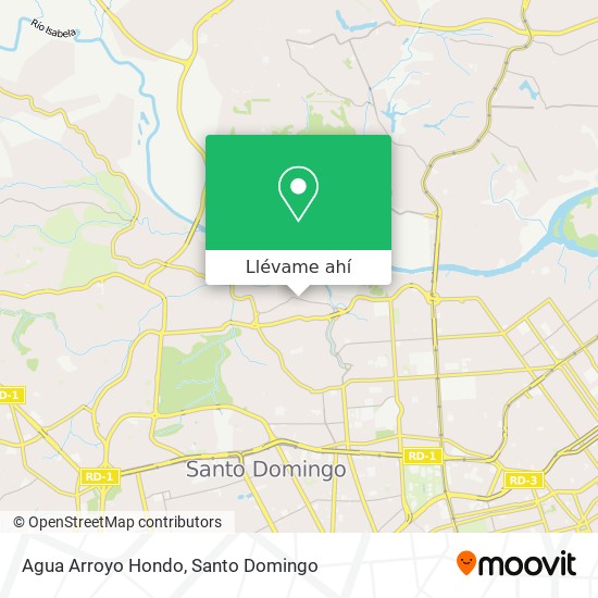 Mapa de Agua Arroyo Hondo