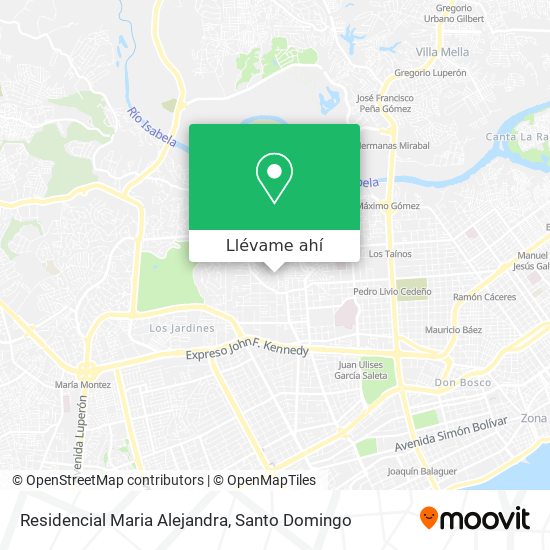 Mapa de Residencial Maria Alejandra