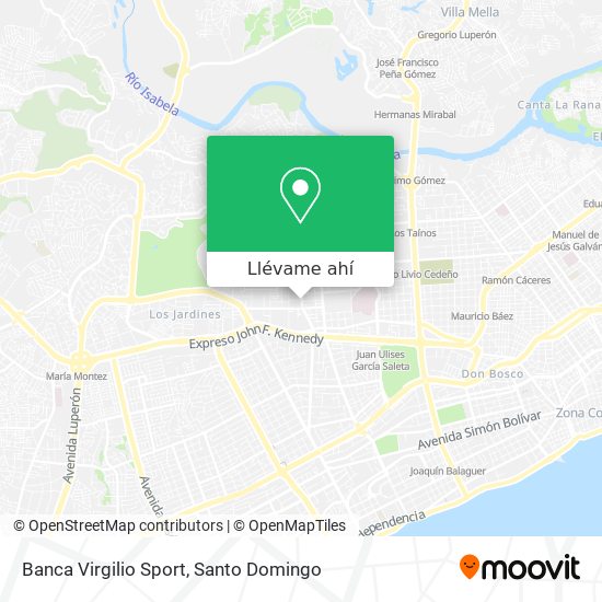 Mapa de Banca Virgilio Sport