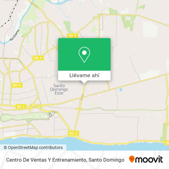 Mapa de Centro De Ventas Y Entrenamiento