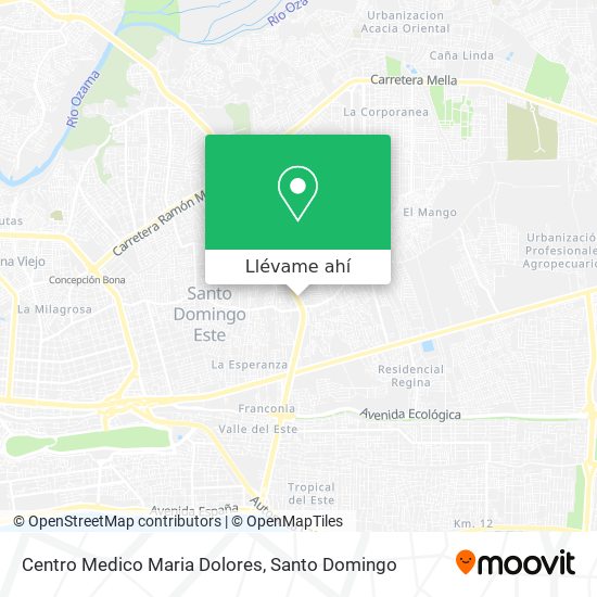 Mapa de Centro Medico Maria Dolores