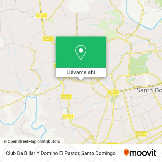 Mapa de Club De Billar Y Domino El Pastor