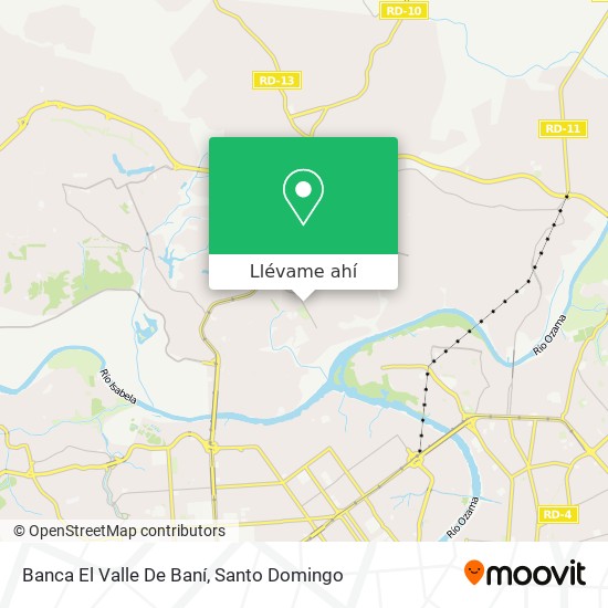 Mapa de Banca El Valle De Baní