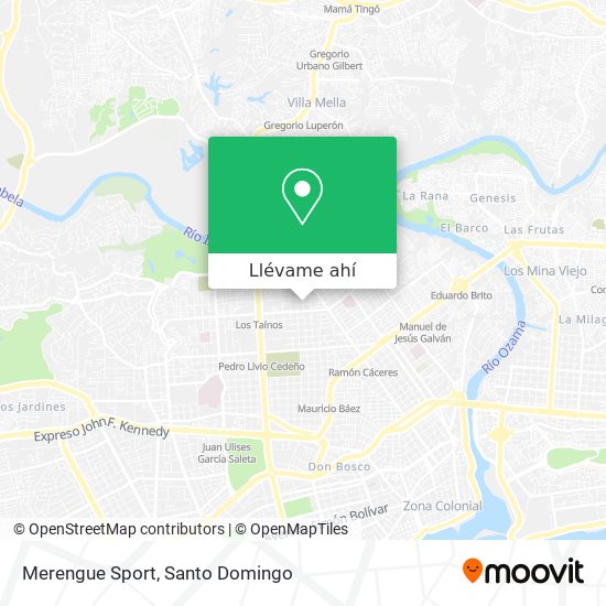 Mapa de Merengue Sport