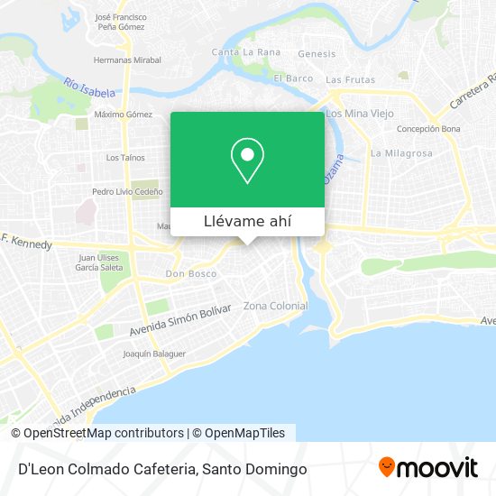 Mapa de D'Leon Colmado Cafeteria