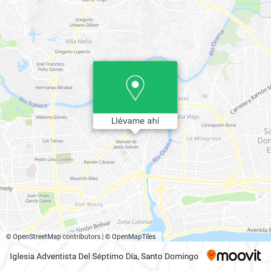 Cómo llegar a Iglesia Adventista Del Séptimo Día en Distrito Nacional en Autobús o Metro? Cómo llegar a Iglesia Adventista Del Séptimo Día en Distrito Nacional en Autobús o Metro?