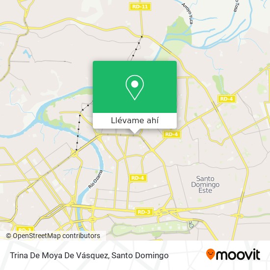 Mapa de Trina De Moya De Vásquez