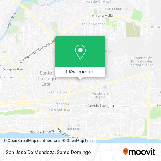 Mapa de San Jose De Mendoza