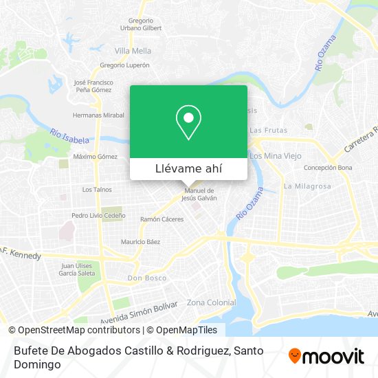 Mapa de Bufete De Abogados Castillo & Rodriguez