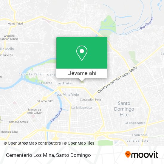 Mapa de Cementerio Los Mina