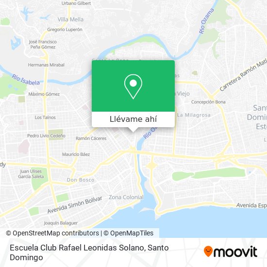 Mapa de Escuela Club Rafael Leonidas Solano