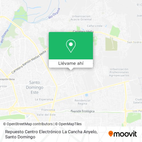 Mapa de Repuesto Centro Electrónico La Cancha Anyelo