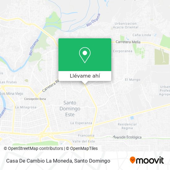 Mapa de Casa De Cambio La Moneda