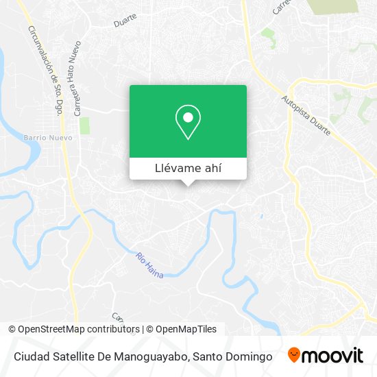 Mapa de Ciudad Satellite De Manoguayabo