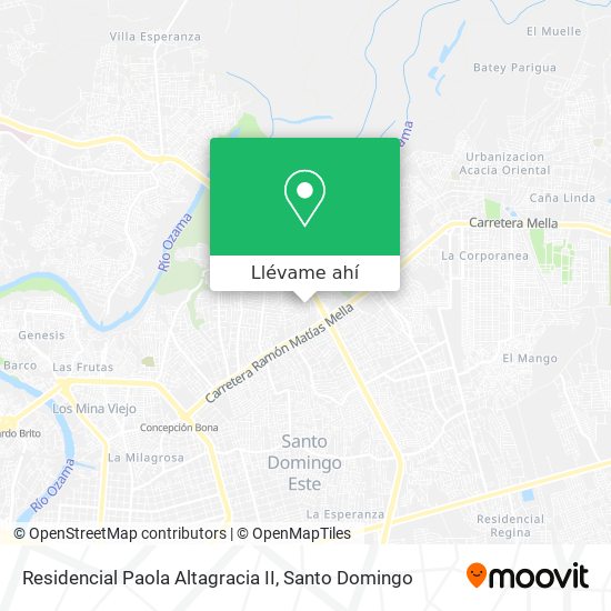 Mapa de Residencial Paola Altagracia II