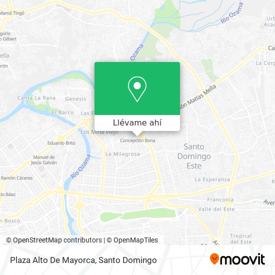 Mapa de Plaza Alto De Mayorca