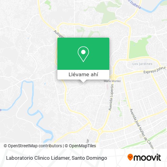 Mapa de Laboratorio Clinico Lidamer