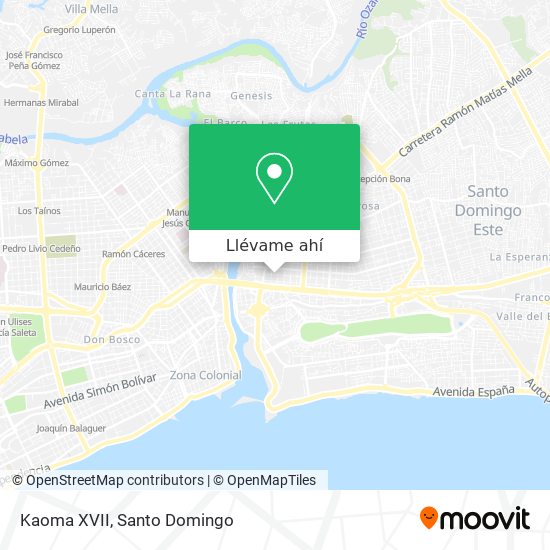 Mapa de Kaoma XVII