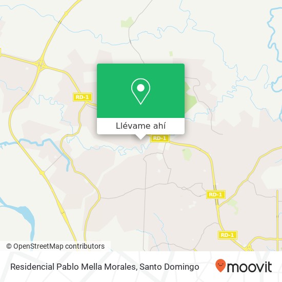 Mapa de Residencial Pablo Mella Morales