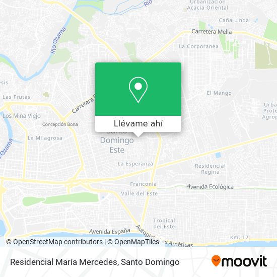 Mapa de Residencial María Mercedes