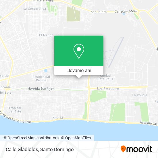 Mapa de Calle Gladiolos