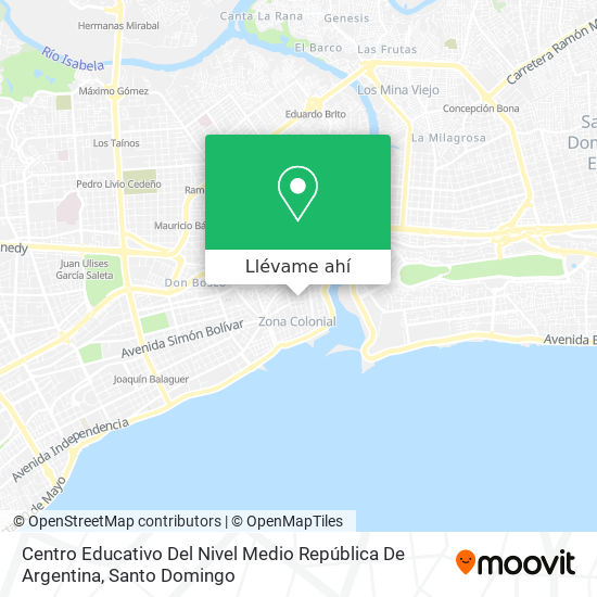 Mapa de Centro Educativo Del Nivel Medio República De Argentina