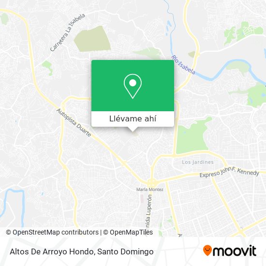 Mapa de Altos De Arroyo Hondo