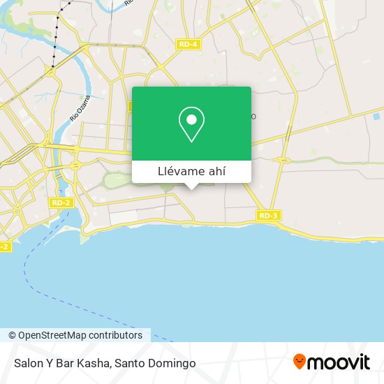 Mapa de Salon Y Bar Kasha