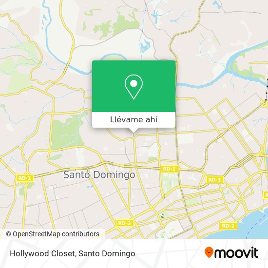 Mapa de Hollywood Closet