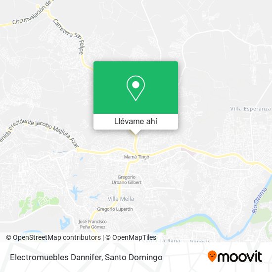 Mapa de Electromuebles Dannifer