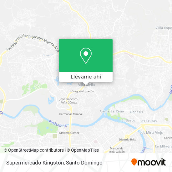 Mapa de Supermercado Kingston