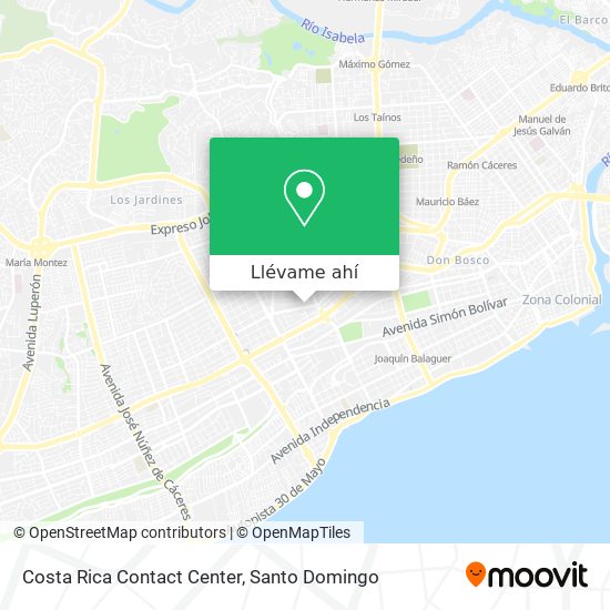 Mapa de Costa Rica Contact Center