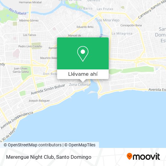 Mapa de Merengue Night Club