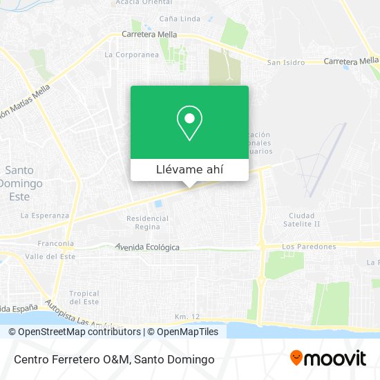 Mapa de Centro Ferretero O&M