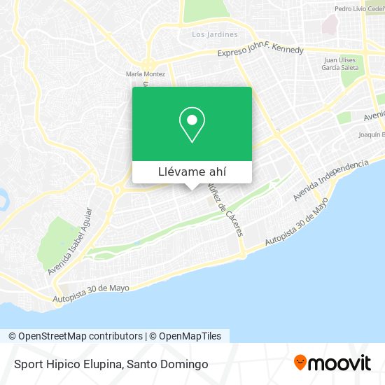 Mapa de Sport Hipico Elupina