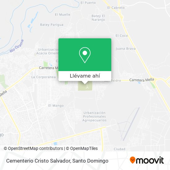 Mapa de Cementerio Cristo Salvador
