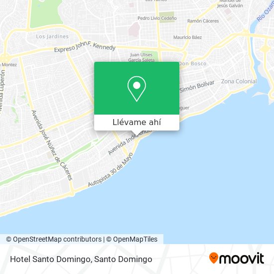 Mapa de Hotel Santo Domingo