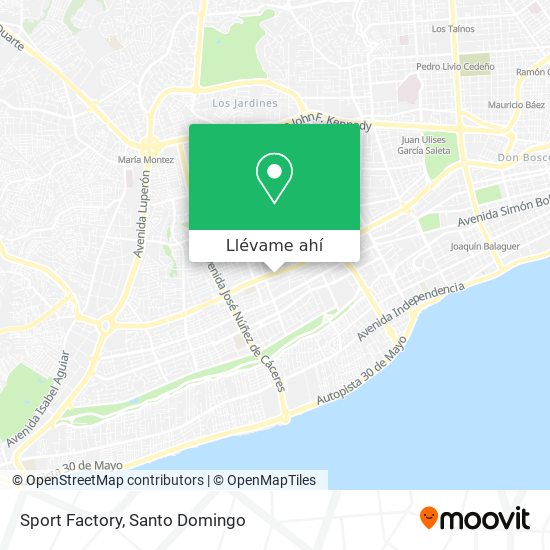 Mapa de Sport Factory