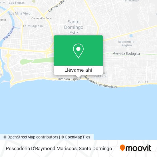 Cómo llegar a Pescaderia D'Raymond Mariscos en Santo Domingo en Autobús?