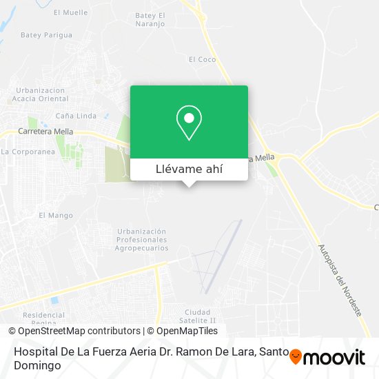 Mapa de Hospital De La Fuerza Aeria Dr. Ramon De Lara