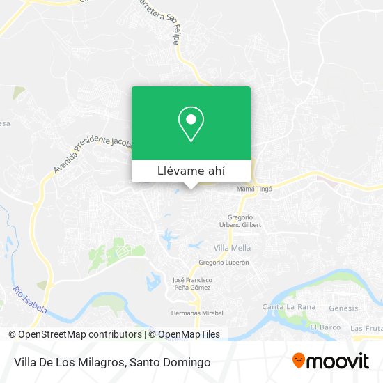 Mapa de Villa De Los Milagros