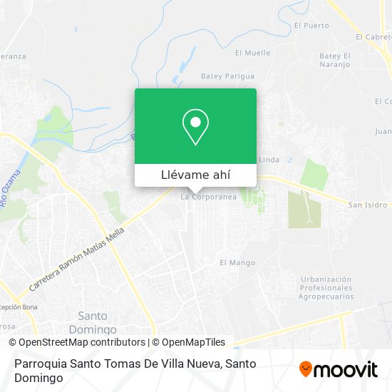 Mapa de Parroquia Santo Tomas De Villa Nueva