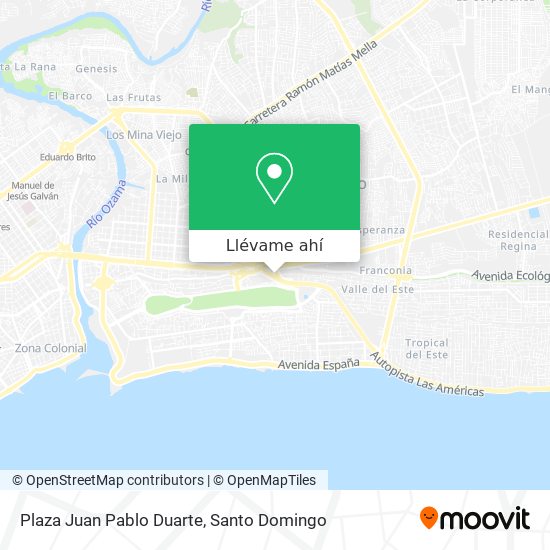 Mapa de Plaza Juan Pablo Duarte