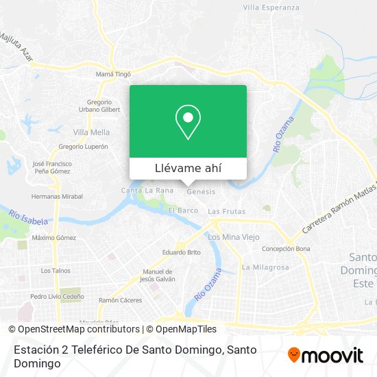 Mapa de Estación 2 Teleférico De Santo Domingo