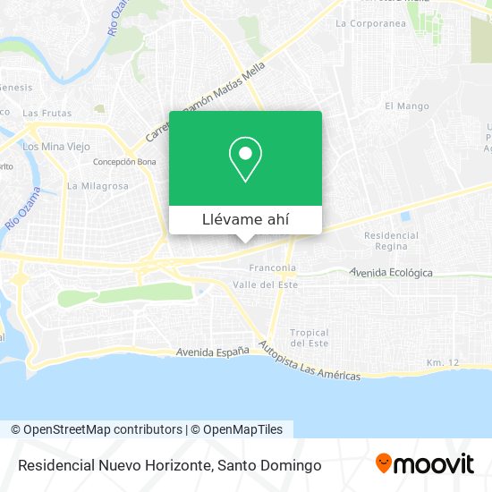 Mapa de Residencial Nuevo Horizonte