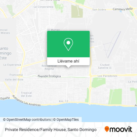 Mapa de Private Residence/Family House