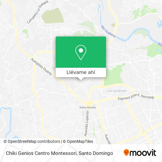 Mapa de Chiki Genios Centro Montessori